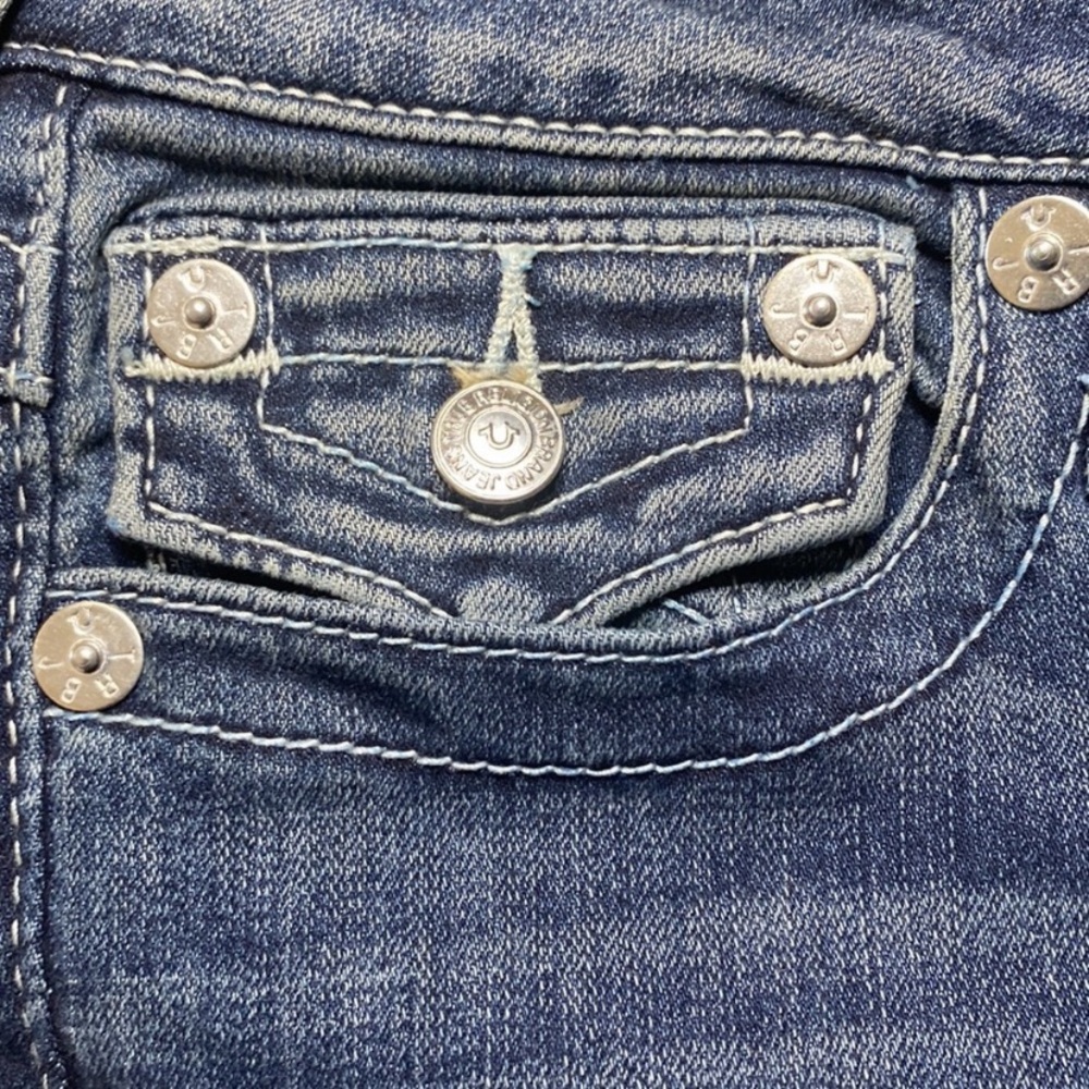 True Religion Dark Blue Denim Straight Leg 
Jeans W27 - Picture 7 of 8